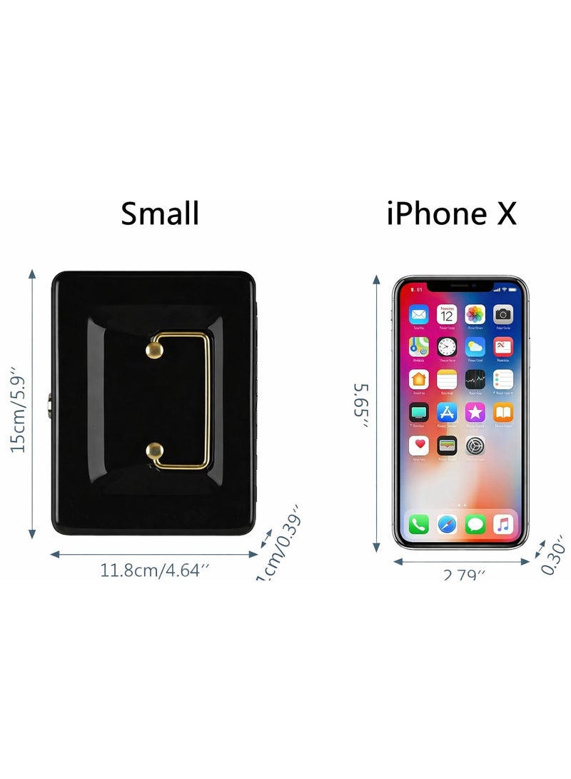 N3 Cash Box Steel Register with Tray and Lock Durable Portable Money Box Safe for Bills Jewelry Receipts Coins - Image 5